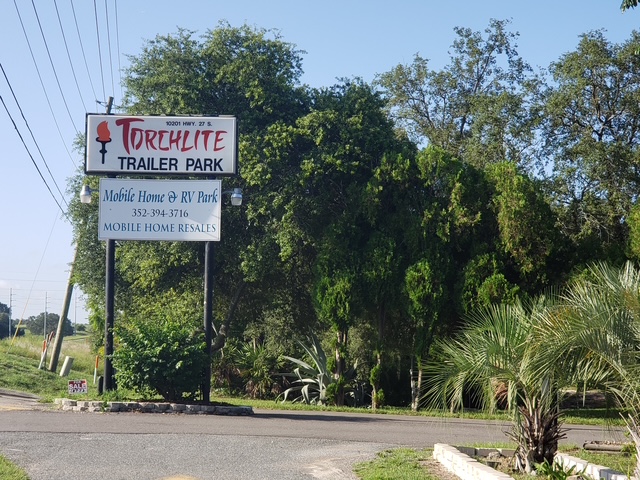 Torchlite Mobile Home & RV Park sign Torchlite Mobile Home & RV Park